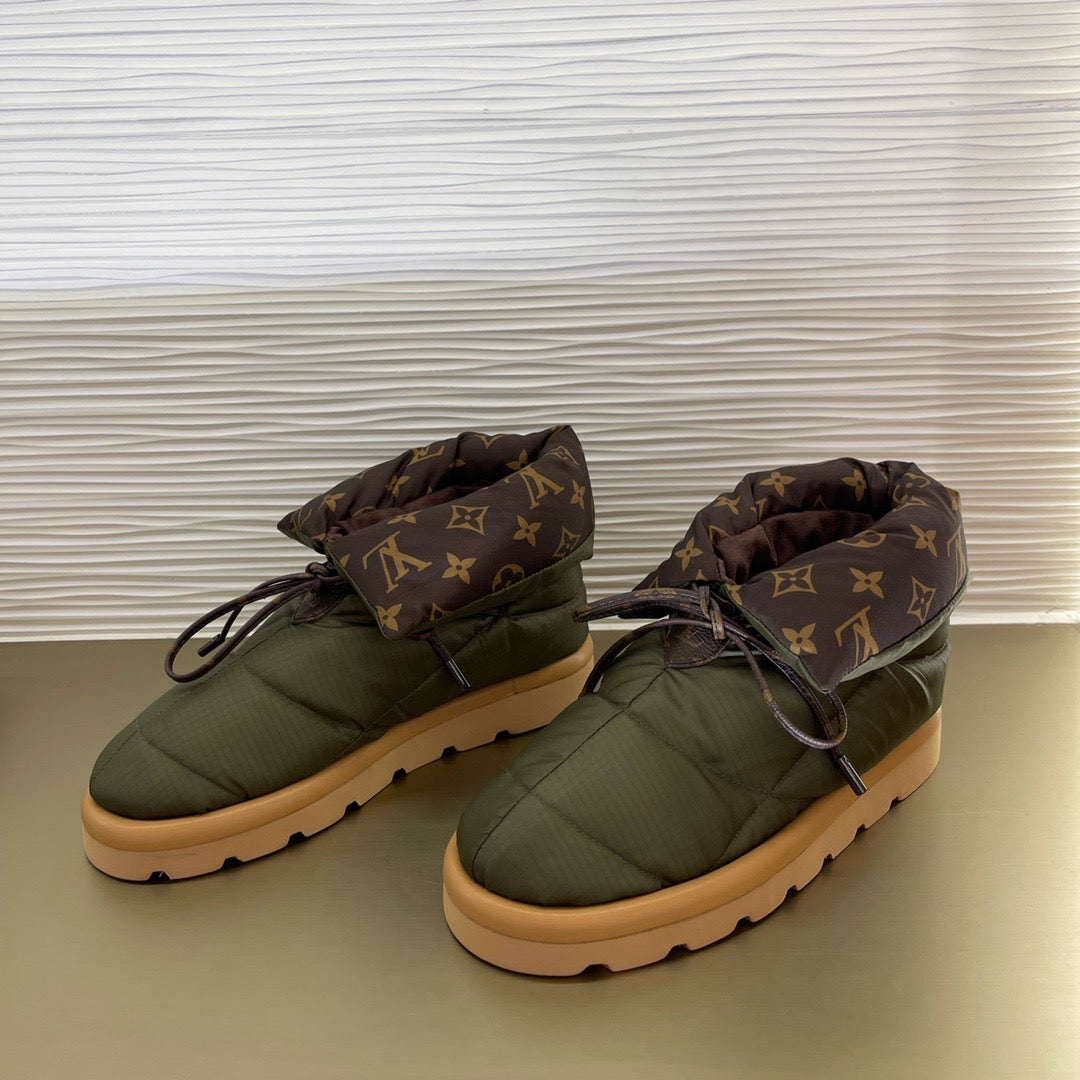 LV PILLOW COMFORT ANKLE BOOT KAKI 1A8T3L