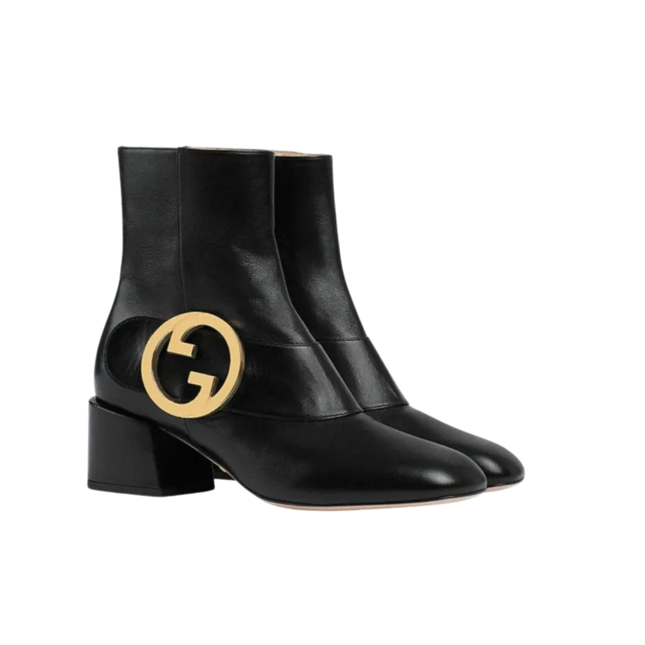 GUCCI BLONDIE WOMEN'S ANKLE BOOT LEATHER BLACK 700016C9D001000