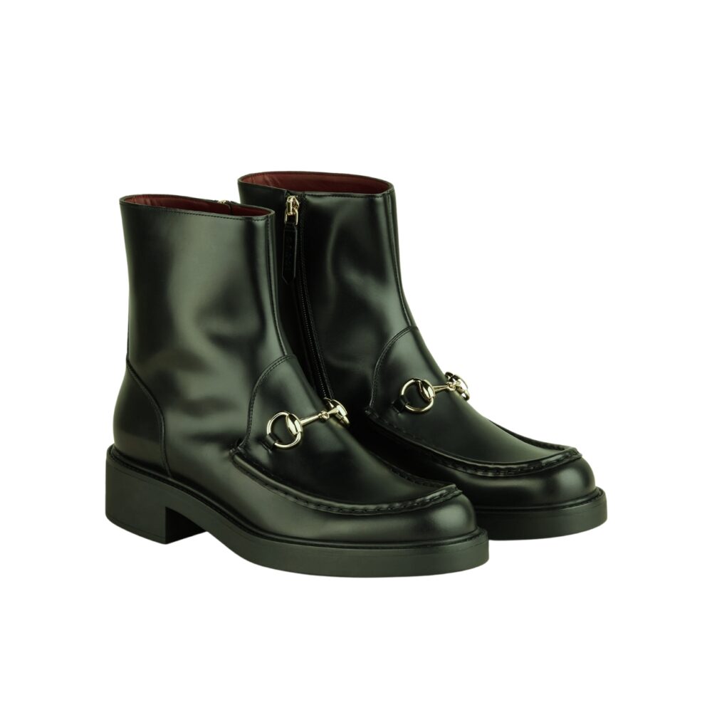 GUCCI WOMEN'S HORSEBIT BOOT DARK GREEN