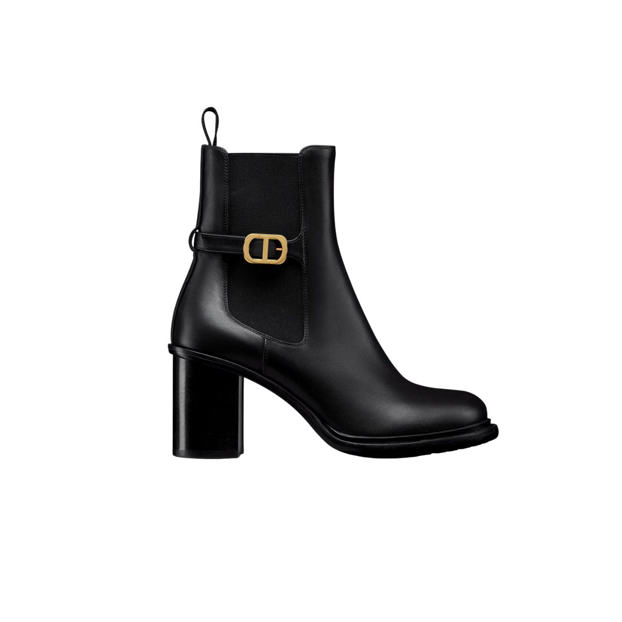 DIOR 30 MONTAIGNE HEELED ANKLE BOOT BLACK SUPPLE CALFSKIN KCI950VSO S900