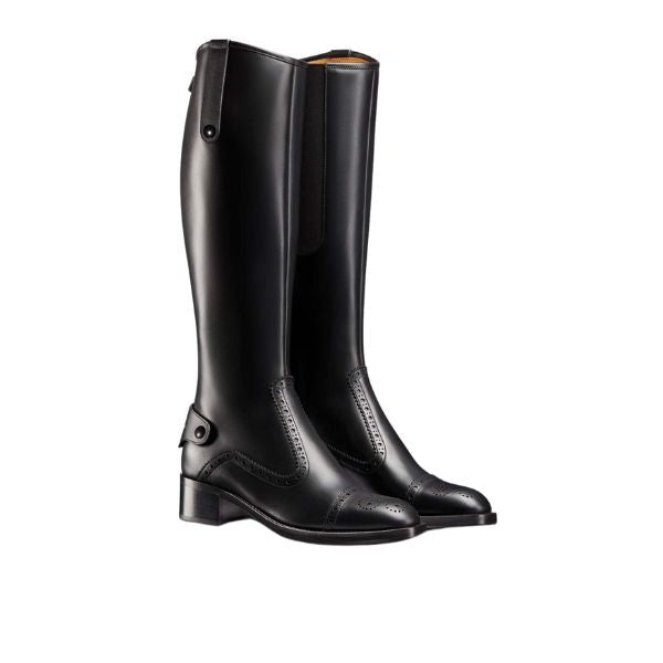 DIOR D FOLK HEELED HIGH BOOT BLACK