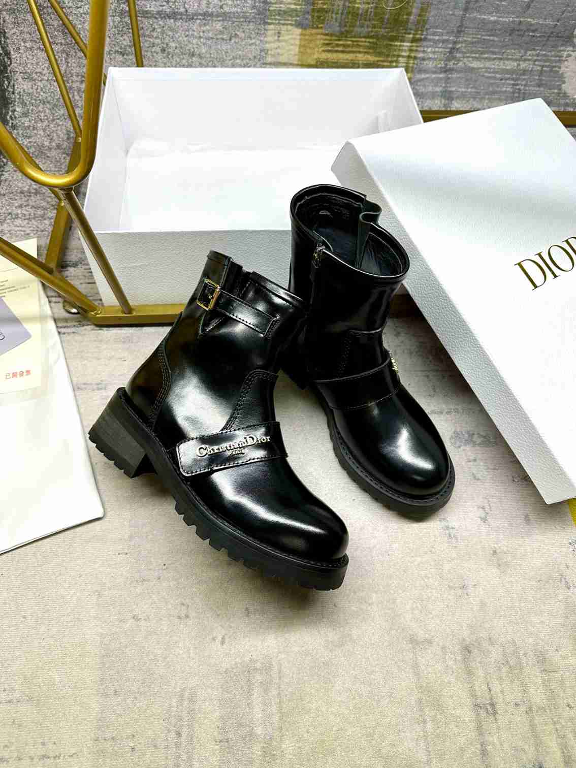 DIOR D QUEST ANKLE BOOT BLACK  KDT070VEA S900