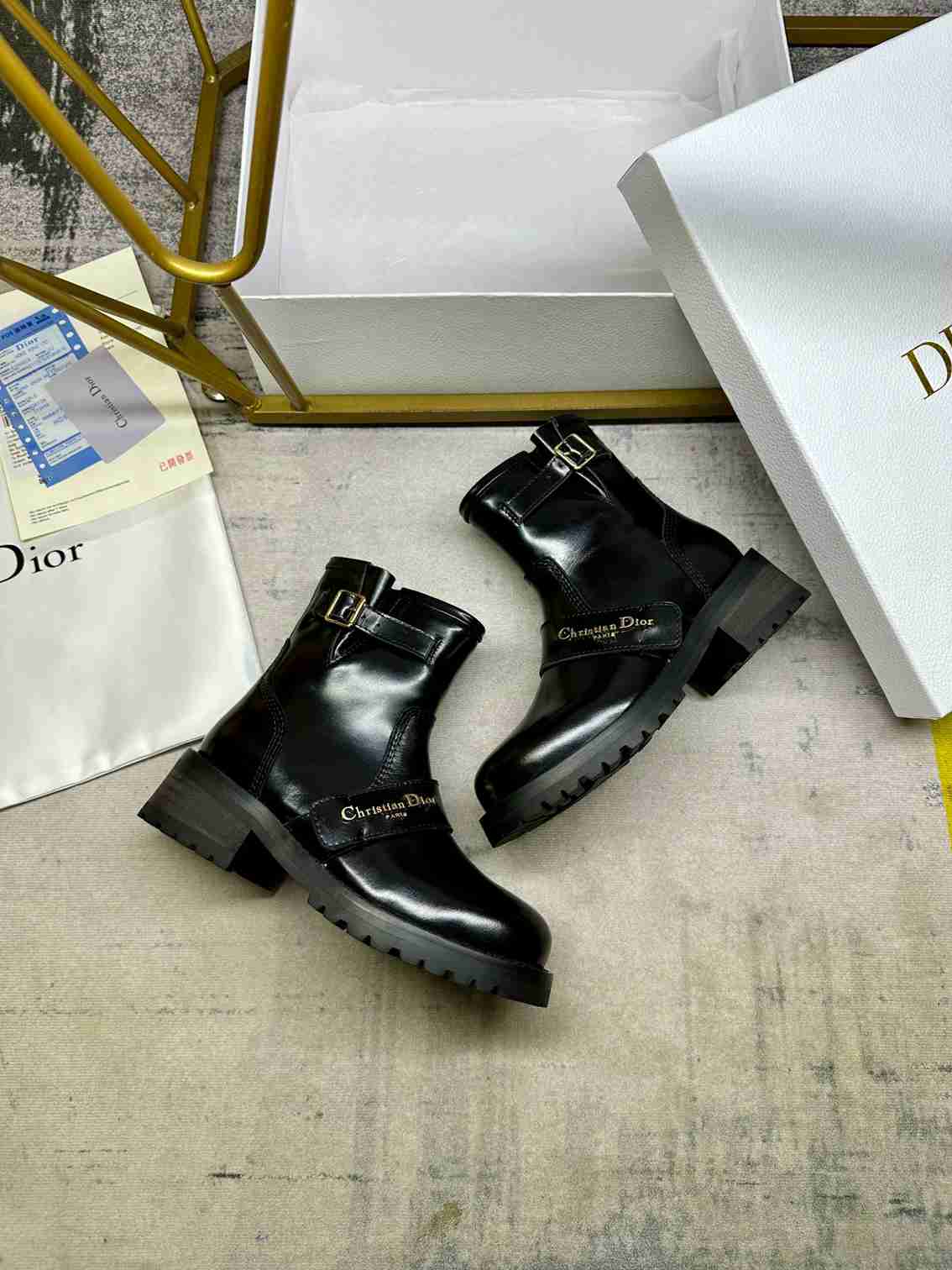 DIOR D QUEST ANKLE BOOT BLACK  KDT070VEA S900