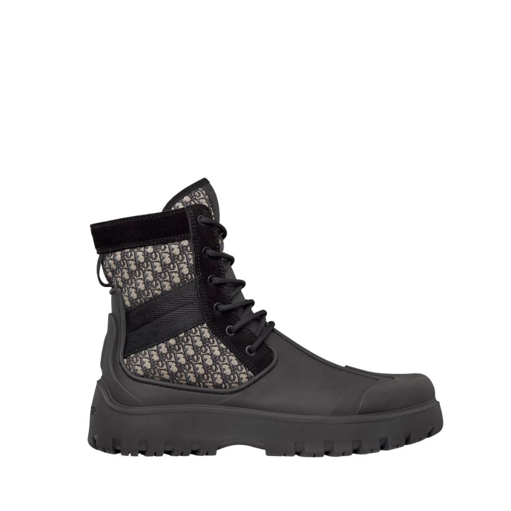 DIOR GARDEN LACE UP BOOT BLACK 3BO315ZYH H961