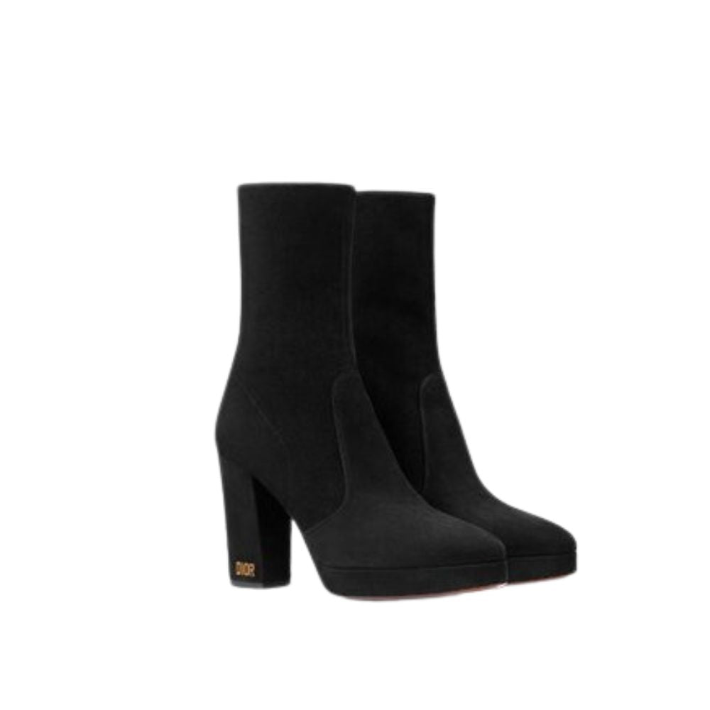 DIOR D RISE ANKLE BOOTS BLACK