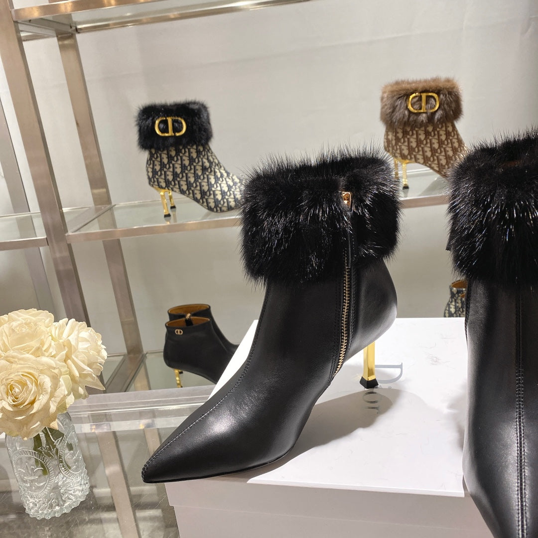 DIOR CD ANKLE BOOTS BLACK