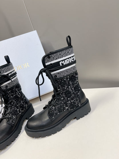 DIOR D MAJOR BOOTS BLACK