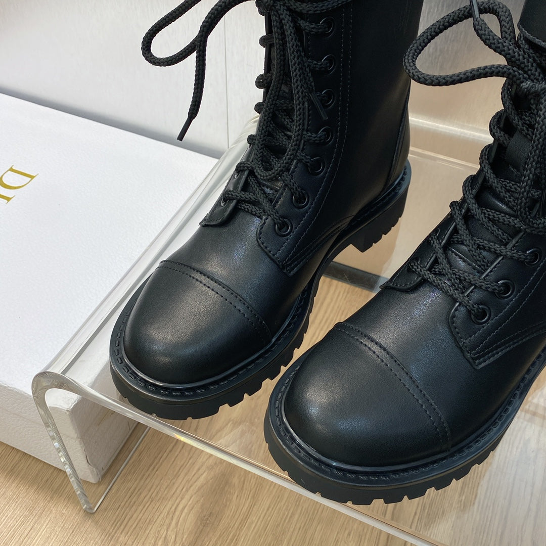 DIOR D TRAP ANKLE BOOT BLACK