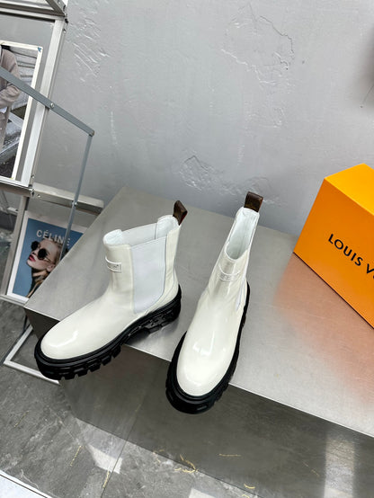 LV LV RECORD CHELSEA BOOT WHITE 1AC7YX