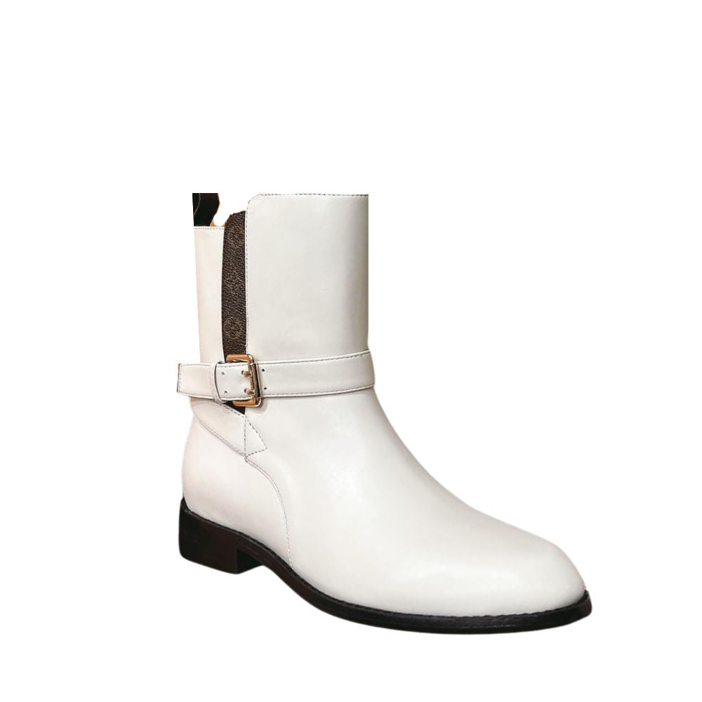 LV BOOTSY ANKLE BOOT WHITE