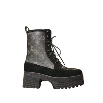 LV LAUREATE PLATFORM DESERT BOOT BLACK