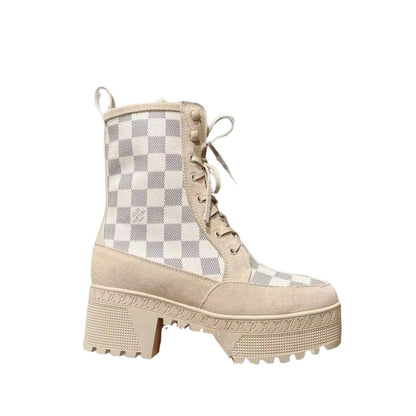 LV LAUREATE PLATFORM DESERT BOOT DAMIER AZURE