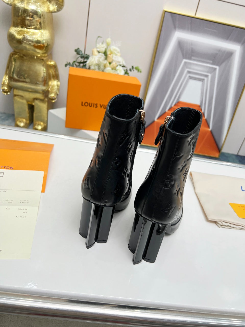 LV SILHOUETTE ANKLE BOOT BLACK 1ABP9J