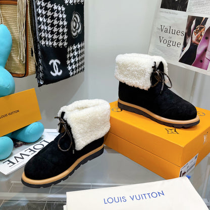 LV PILLOW COMFORT ANKLE BOOTS BLACK