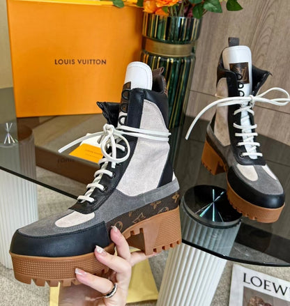 LV LAUREATE ANKLE BOOTS DARK GREY 1AAP8B