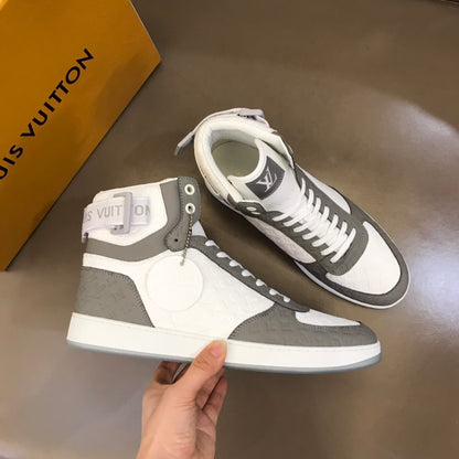 LV RIVOLI TRAINER BOOTS GREY