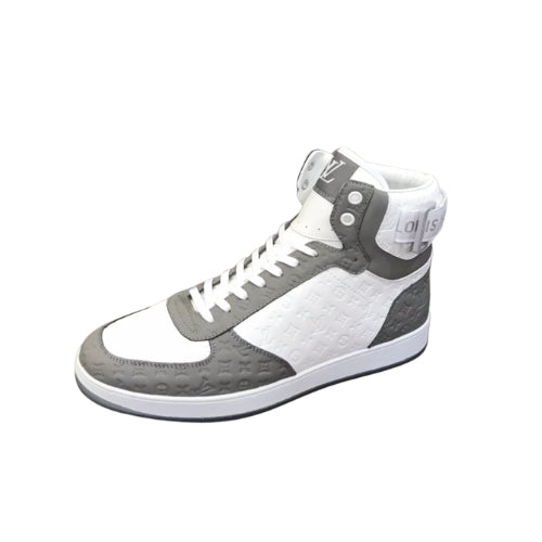 LV RIVOLI TRAINER BOOTS GREY