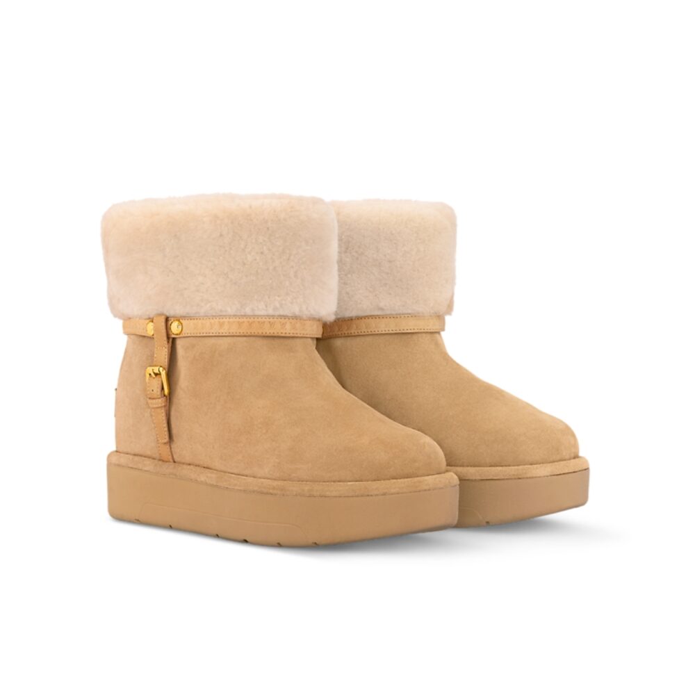 LV ASPEN PLATFORM ANKLE BOOT BEIGE 1AC79I