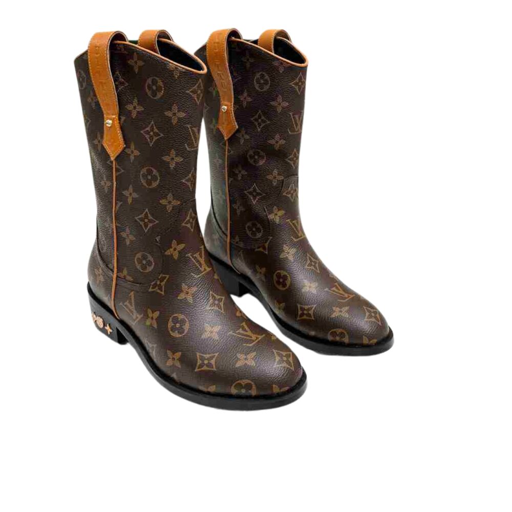 LV LV RIDER BOOTS MONOGRAM BROWN