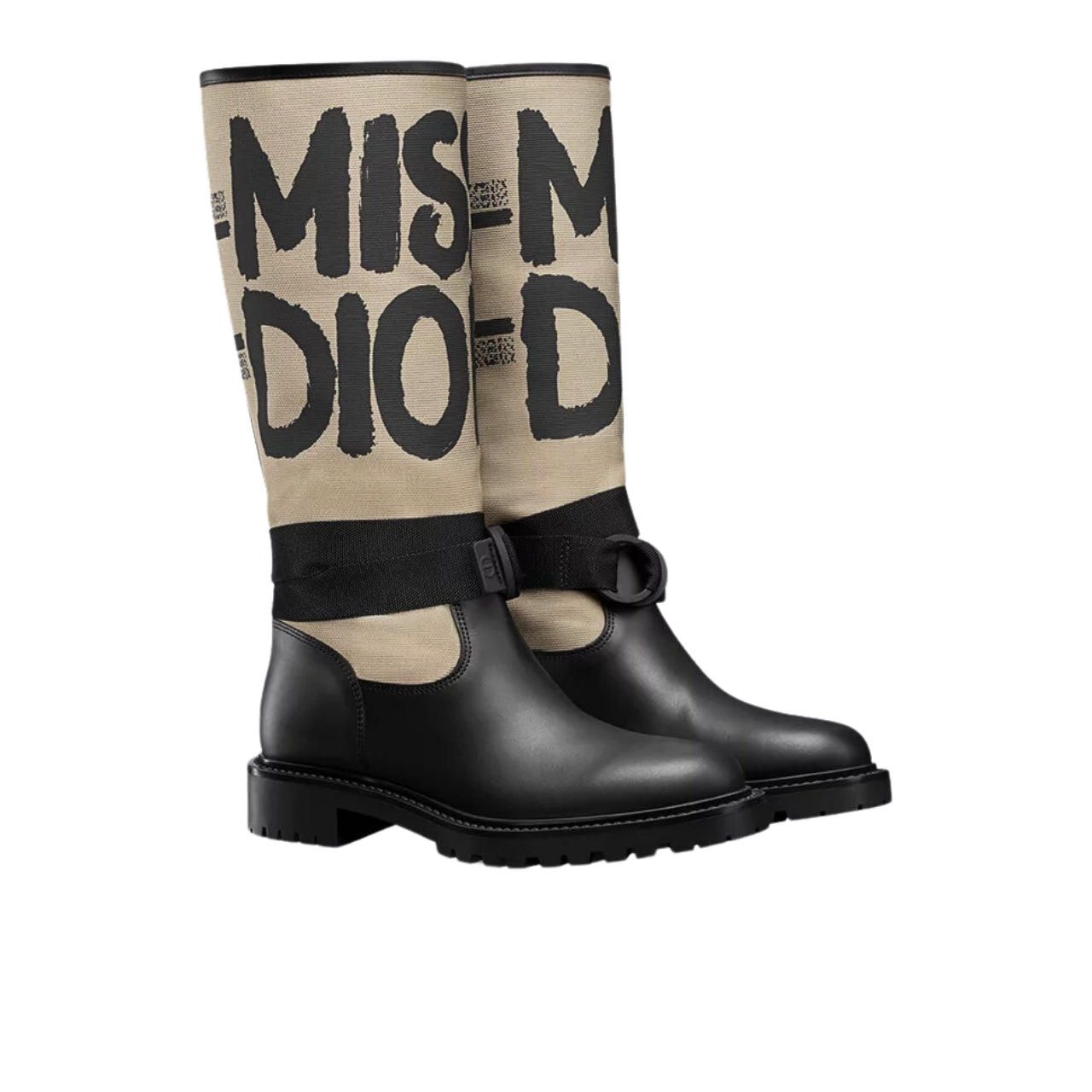 DIOR D MAJOR BOOT WITH MISS DIOR PRINT WARM TAUPE KDI929CMV S44X