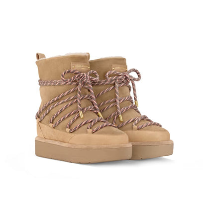 LV ASPEN PLATFORM ANKLE BOOT BEIGE 1AC767