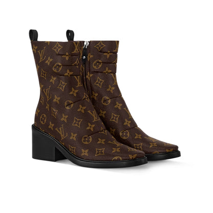 LV JAZZ BOOTS MONOGRAM EBENE BROWN 1ADBKP