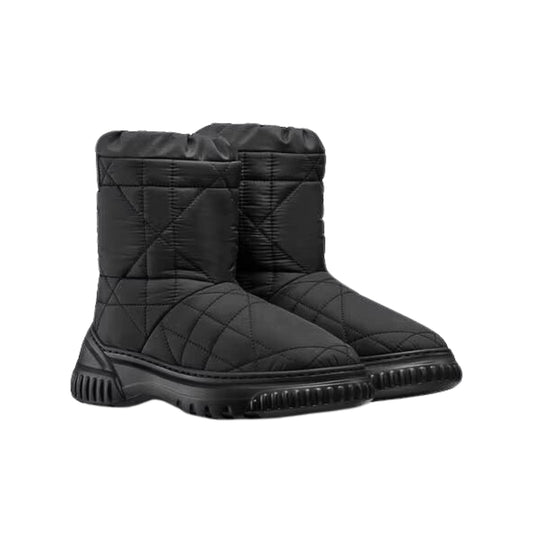 DIOR FROST ANKLE BOOT BLACK QUILTED NYLON BLACK