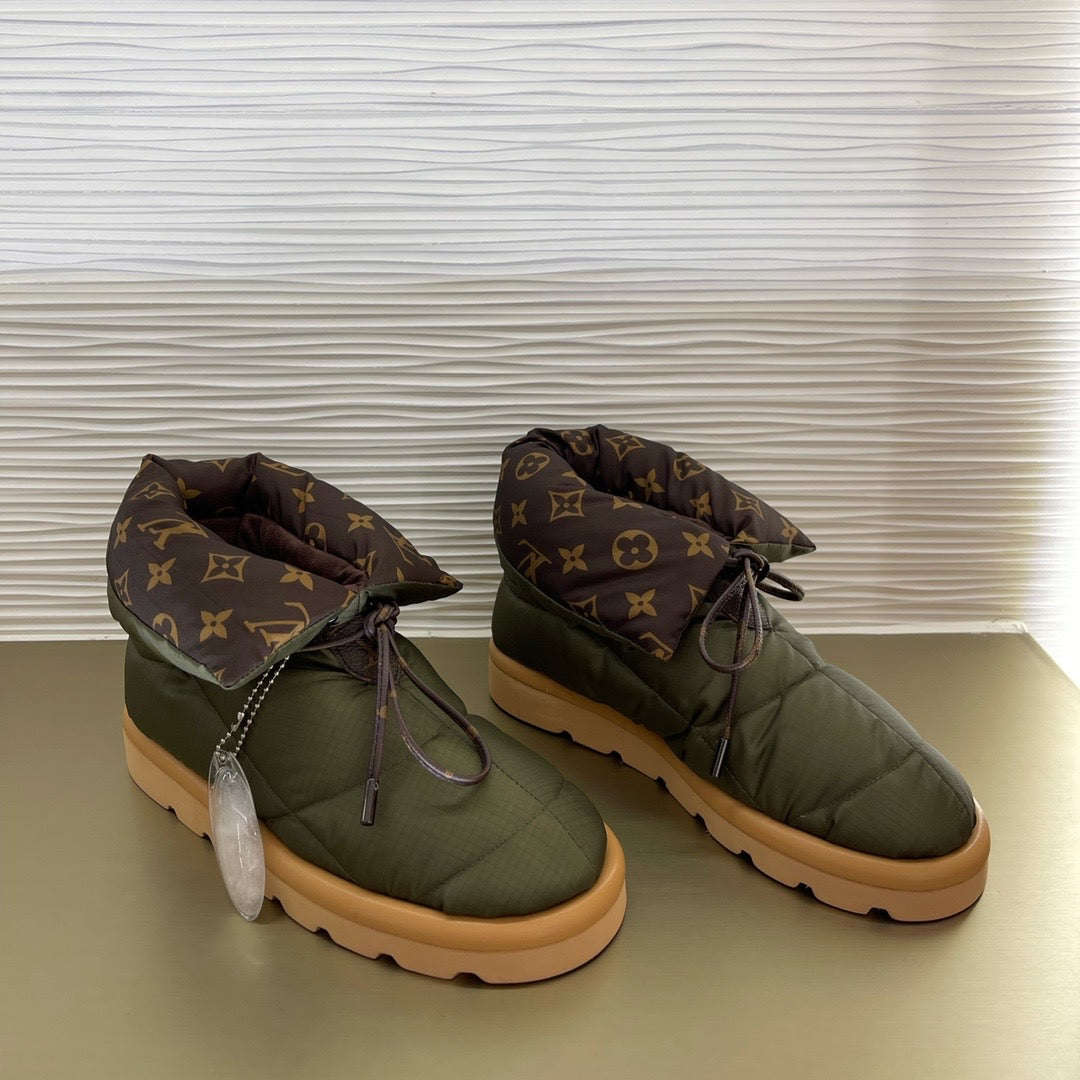 LV PILLOW COMFORT ANKLE BOOT KAKI 1A8T3L