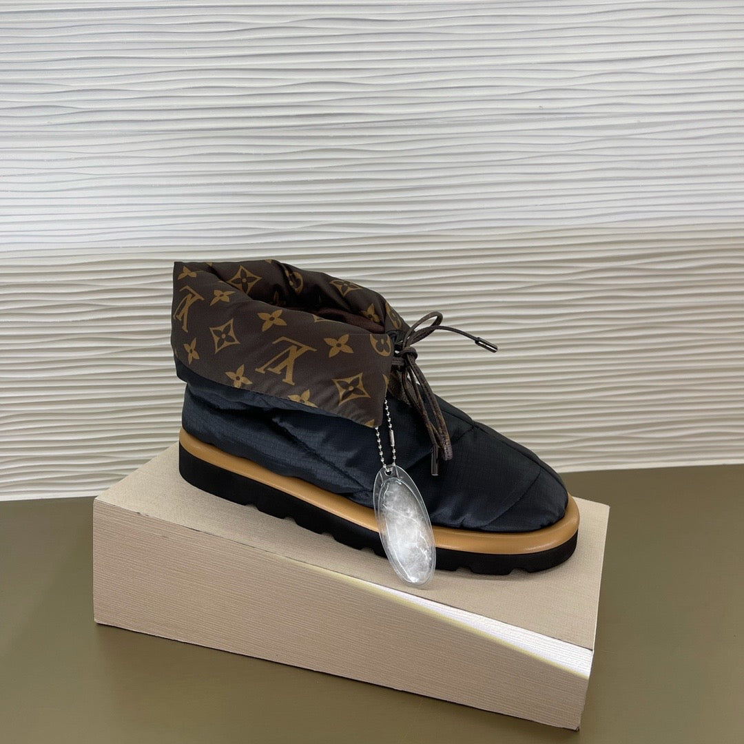 LV PILLOW COMFORT ANKLE BOOT BLACK 1A8T3C