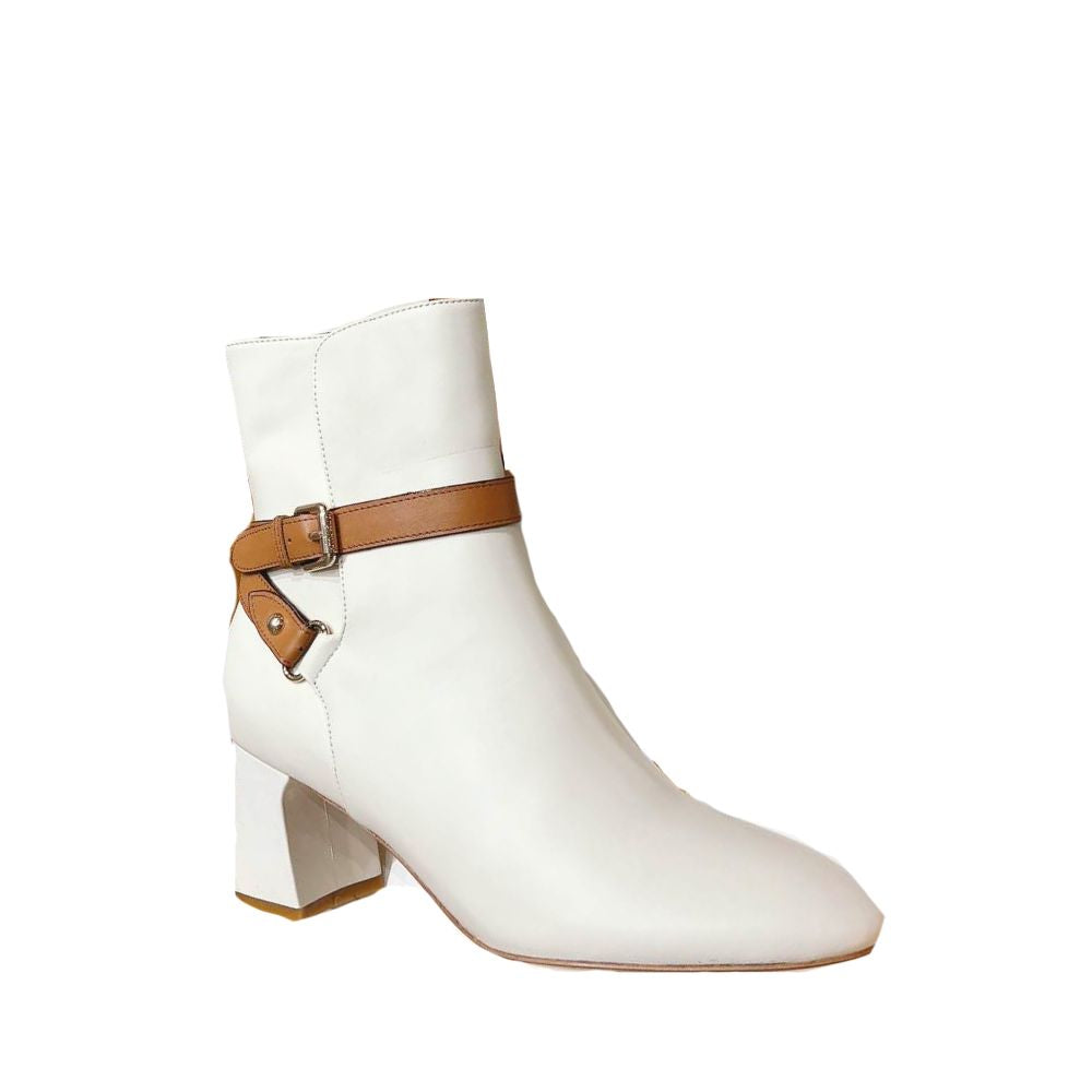 LV PARISIENNE ANKLE BOOT WHITE