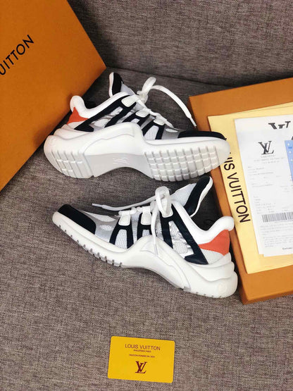 LW - LUV Archlight White Black Orange Sneaker