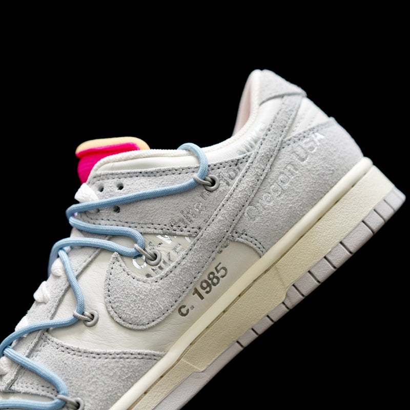 LW - OW x Dunk (NO.38) light blue shoelace pink buckle