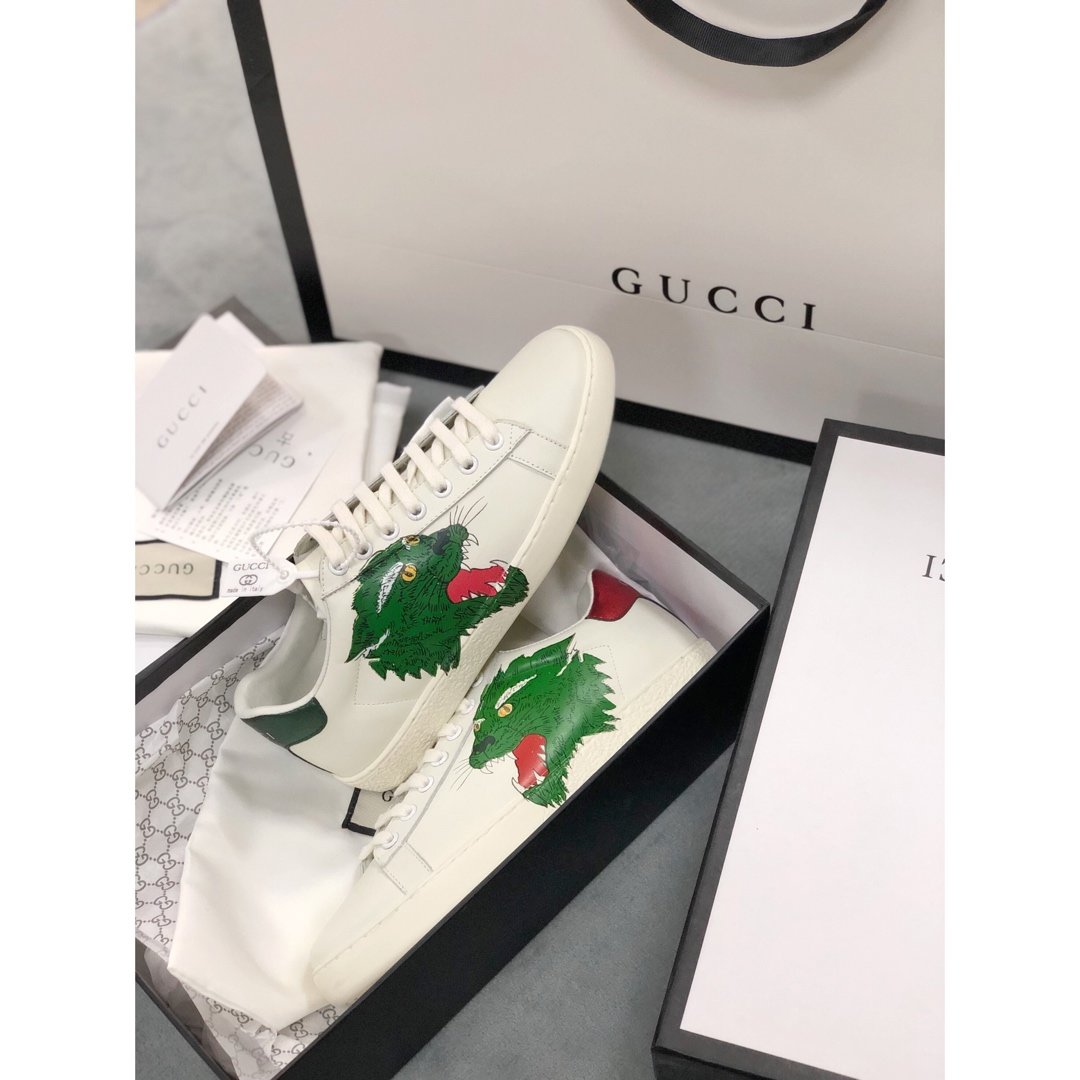 LW-GCI  Ace Mystic  dragon  White Sneaker 101