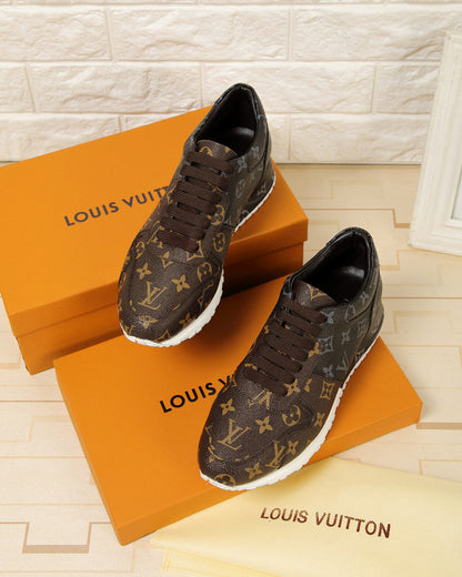 LW - LUV LWnogram Denim Brown Sneaker