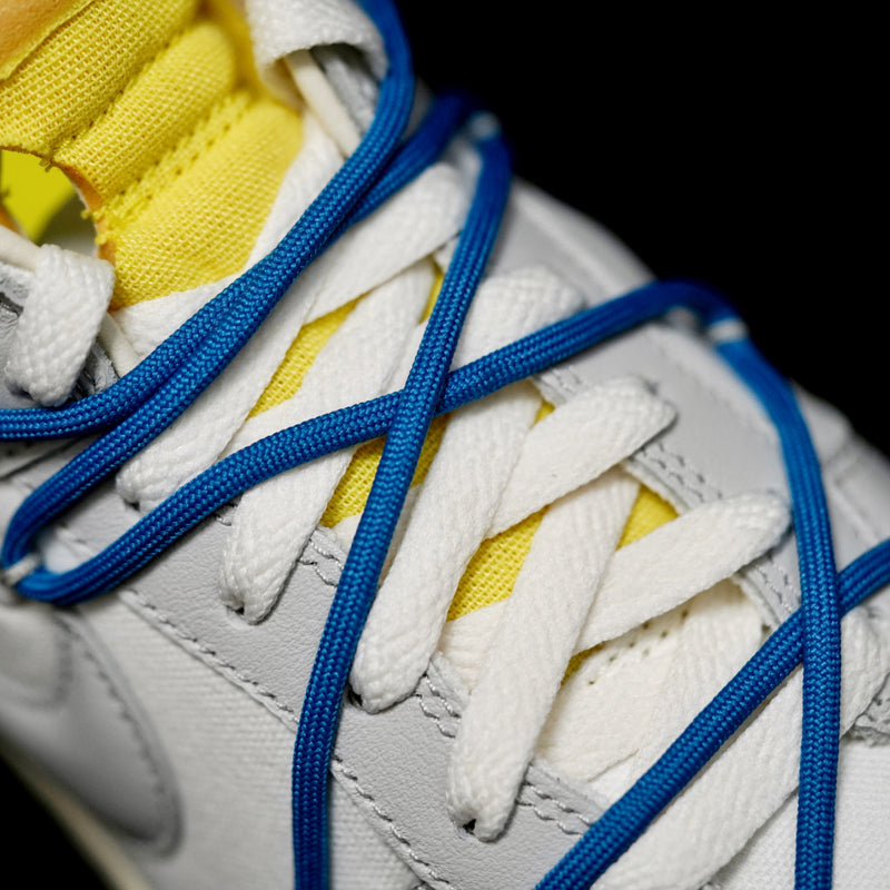 LW - OW x Dunk (NO.10) blue shoelace yellow buckle