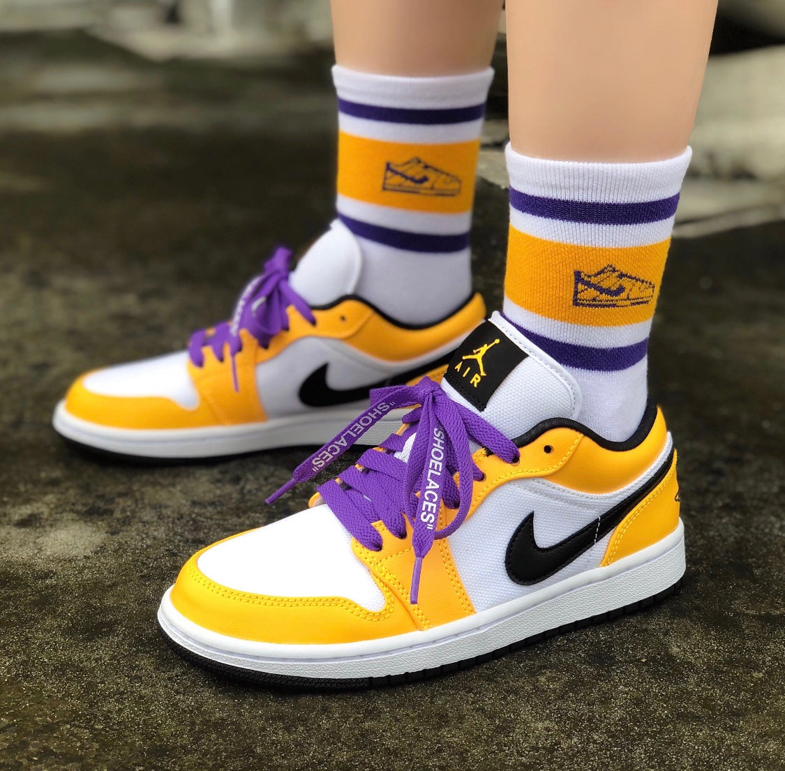 LW - AJ1 Lakers Laser Orange