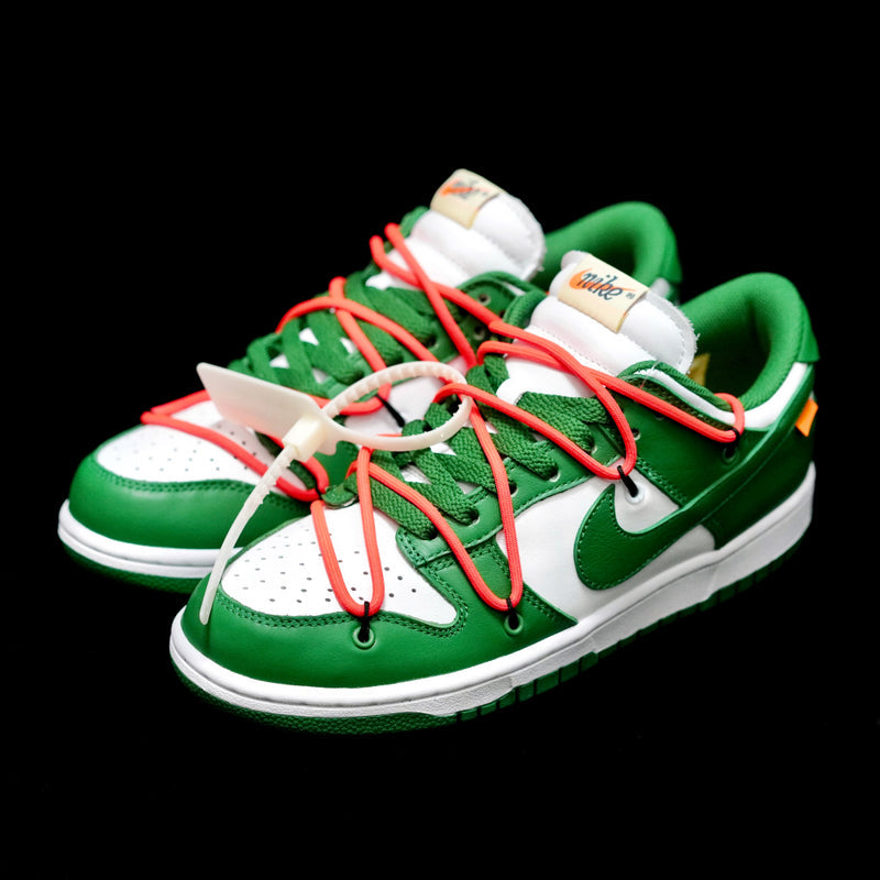 LW - OW x Dunk Low White Green