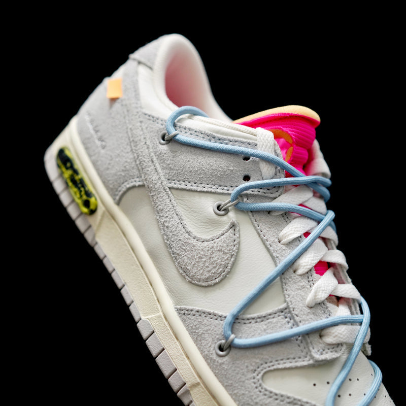 LW - OW x Dunk (NO.38) light blue shoelace pink buckle