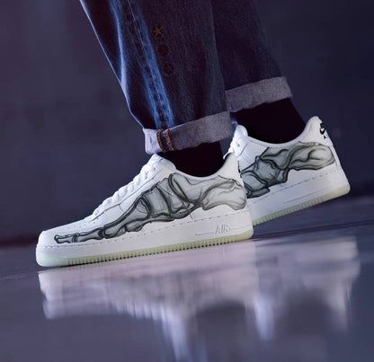 LW - AF1 Skeleton Halloween White