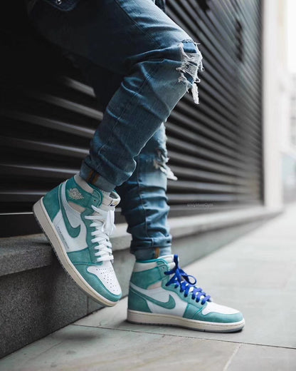 LW - AJ1 Green Suede Tiffany