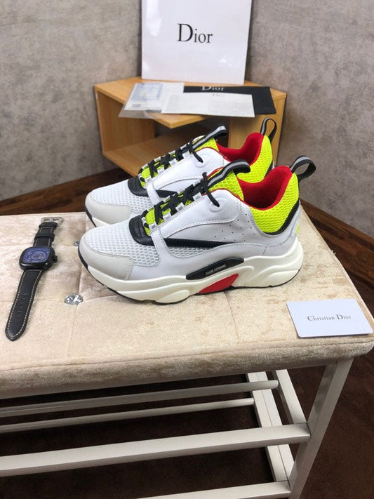 LW - DIR B22 White And Yellow Sneaker