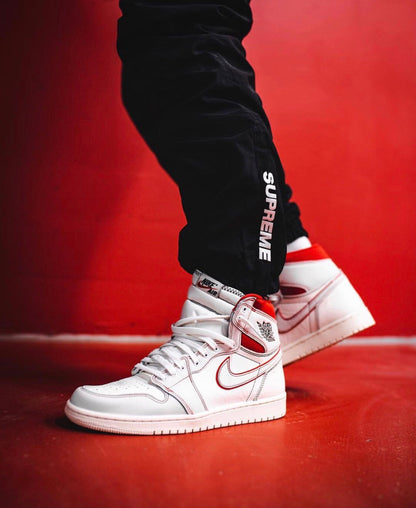 LW - AJ1 white and red manuscript