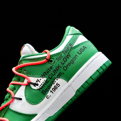 LW - OW x Dunk Low White Green