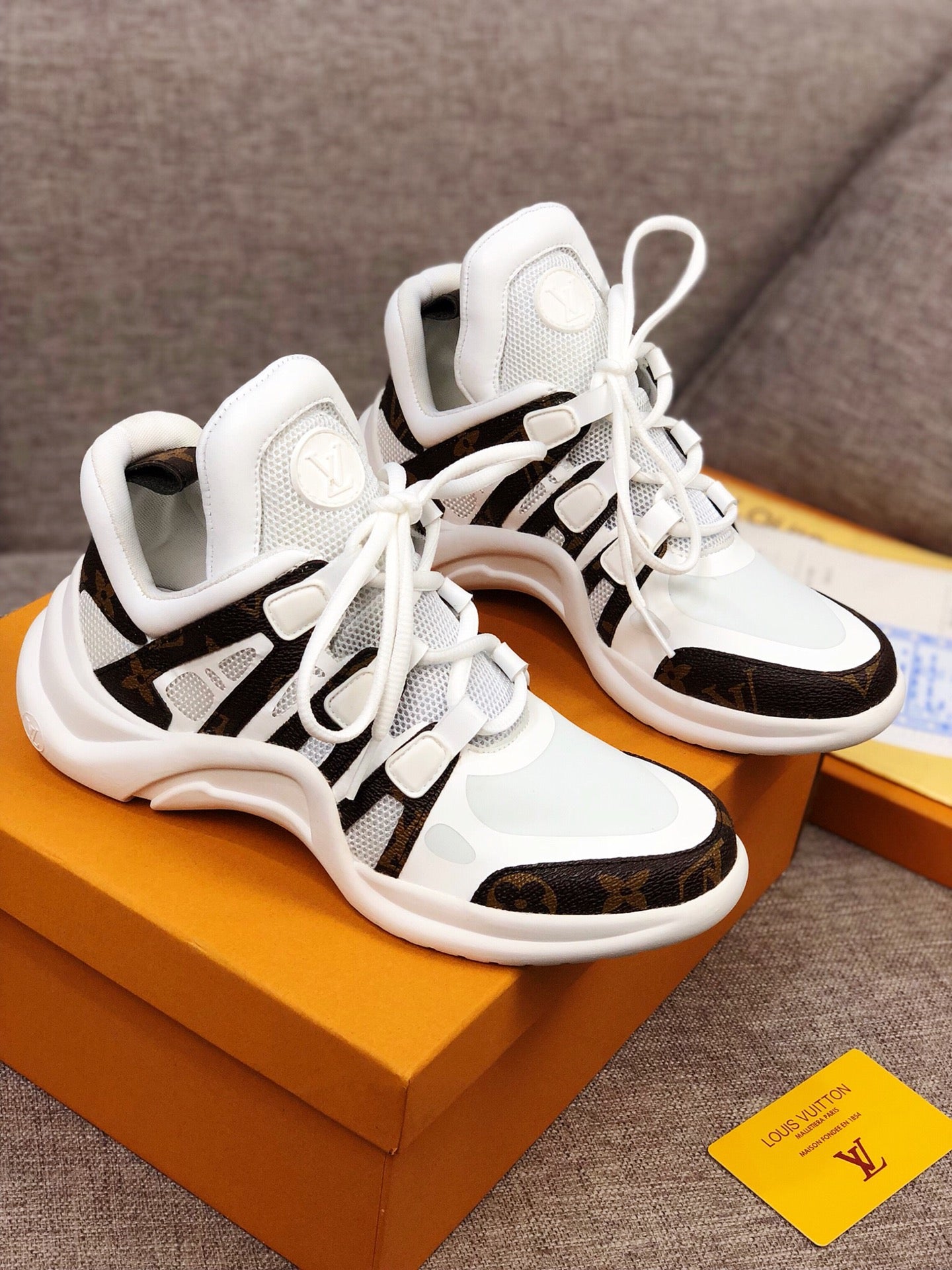 LW - LUV Archlight White Brown Sneaker