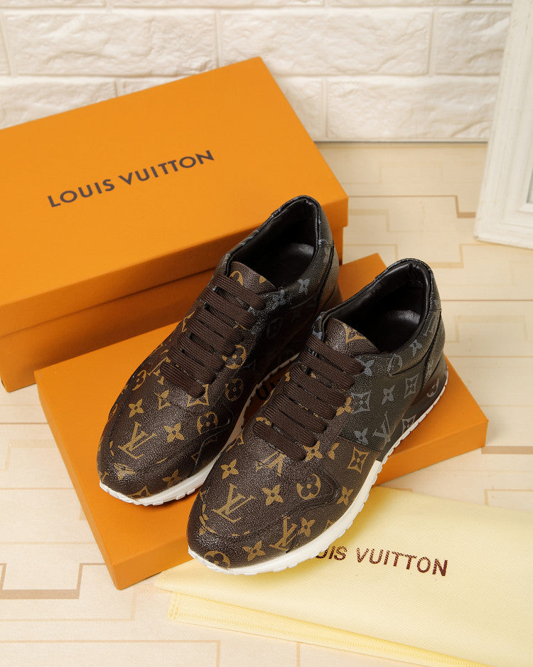 LW - LUV LWnogram Denim Brown Sneaker