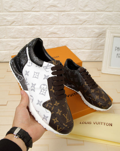 LW - LUV LWnogram Denim Brown And Gray Sneaker