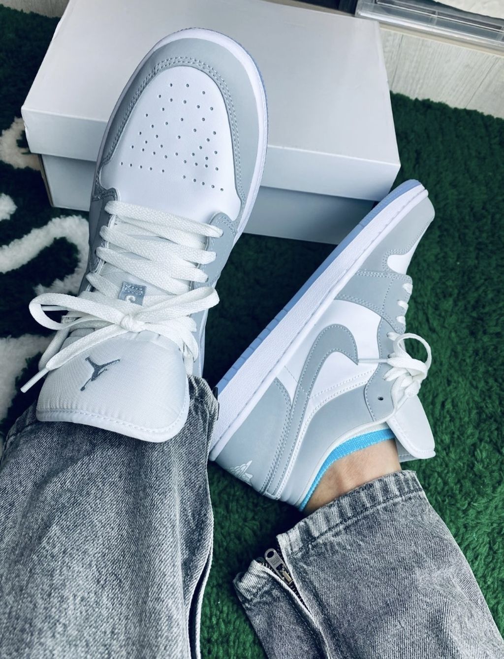 LW - AJ1 low Wolf Grey off-white DIR