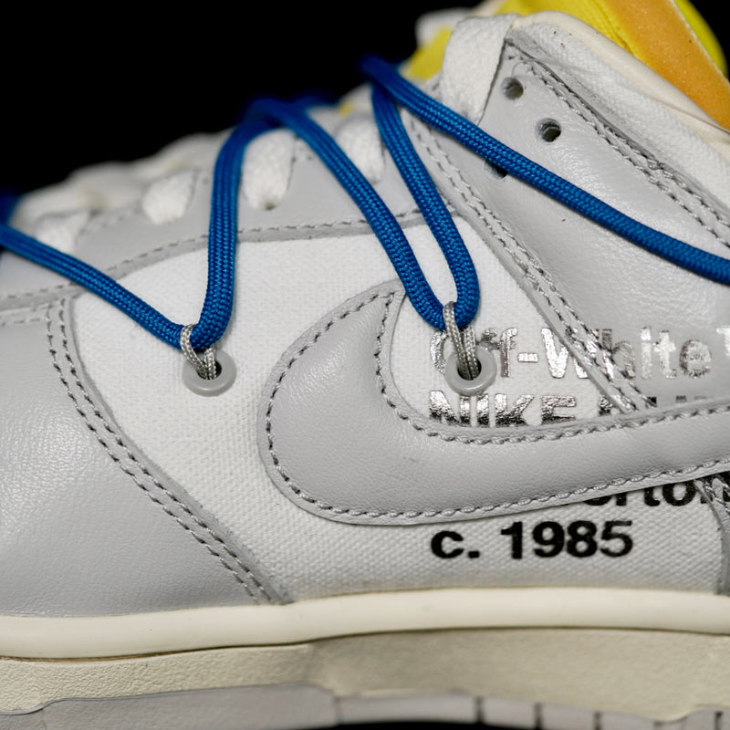 LW - OW x Dunk (NO.10) blue shoelace yellow buckle