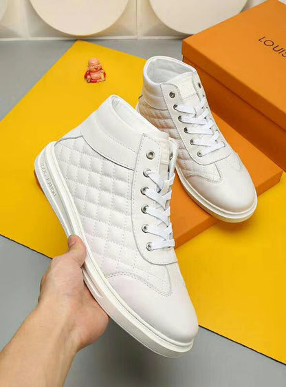 LW - LUV HIgh Top Metal White Sneaker