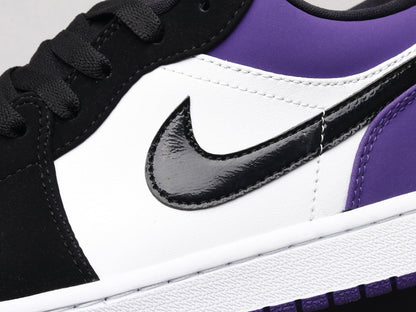 LW - AJ1 black and purple toes